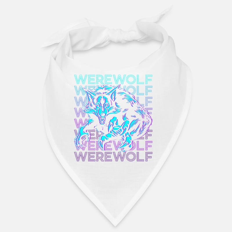Werwolf Retro - Bandana - Weiß