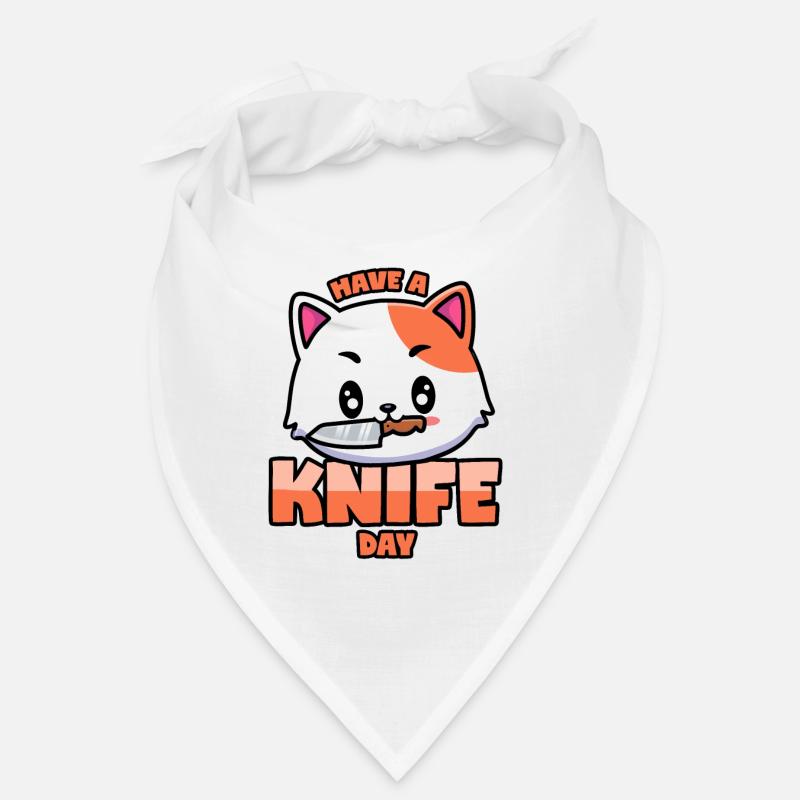 Katze mit Messer: Have A Knife Day Bandana
