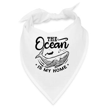 Freitaucher Apnoe Freitauchen Meer Geschenkidee - Bandana - Weiß - Vorne