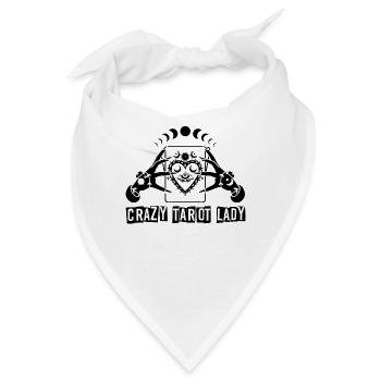 Divination Crazy Tarot Lady Crystal Tarot Cards - Bandana - Weiß - Vorne