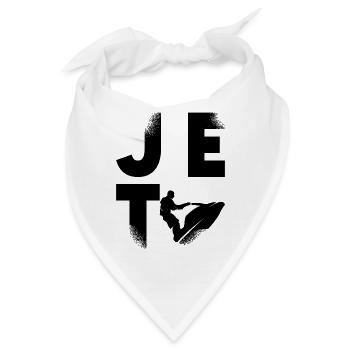 Jetski Wassersport Sommer Urlaub Cool Geschenkidee - Bandana - Weiß - Vorne