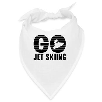 Jetski Sommer Wassersport Urlaub Cool Geschenkidee - Bandana - Weiß - Vorne