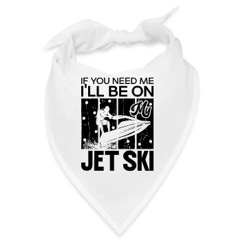 Jetski Wassersport Urlaub Sommer Cool Geschenkidee - Bandana - Weiß - Vorne
