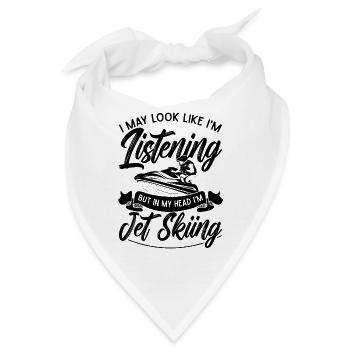 Jetski Urlaub Sommer Wassersport Cool Geschenkidee - Bandana - Weiß - Vorne