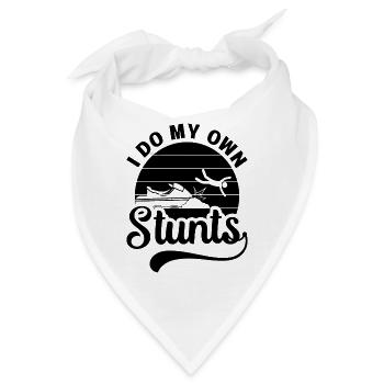 Jetski Urlaub Wassersport Sommer Cool Geschenkidee - Bandana - Weiß - Vorne