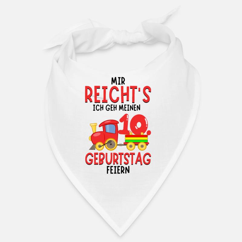 10. Geburtstag Geburtstagsgeschenk mit Eisenbahn Bandana