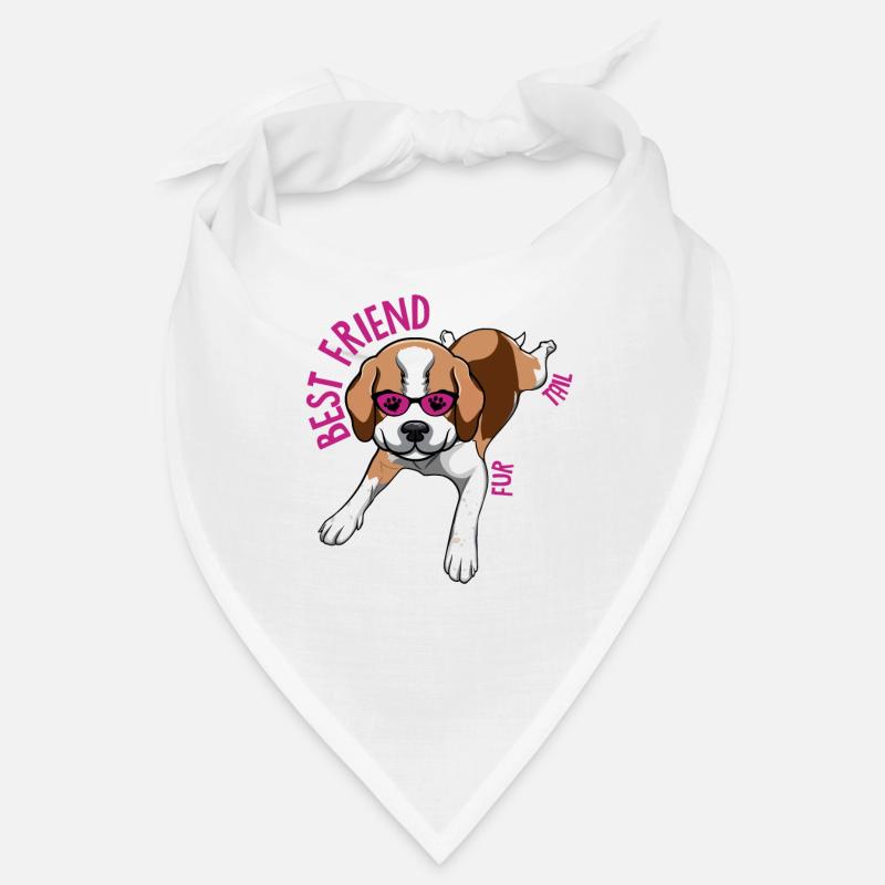 Beagle meilleur ami a la fourrure et la queue drôle Bandana