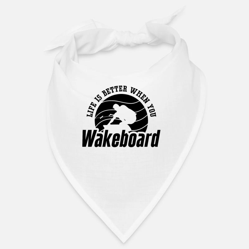 Wakeboard Wakeboarder Wakeboarding Geschenkidee - Bandana - Weiß