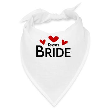 Team Braut Hochzeitsfeier - Bandana - Weiß - Vorne