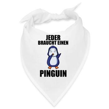 Pinguin Pinguine - Bandana - Weiß - Vorne
