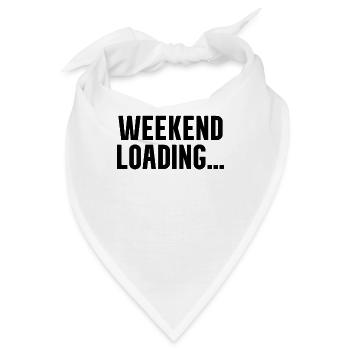 Weekend loading - Bandana - Weiß - Vorne