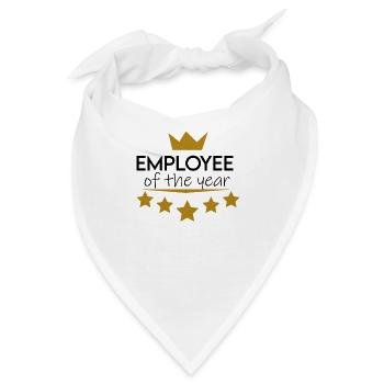 Mitarbeiter des Jahres - Bandana - Weiß - Vorne