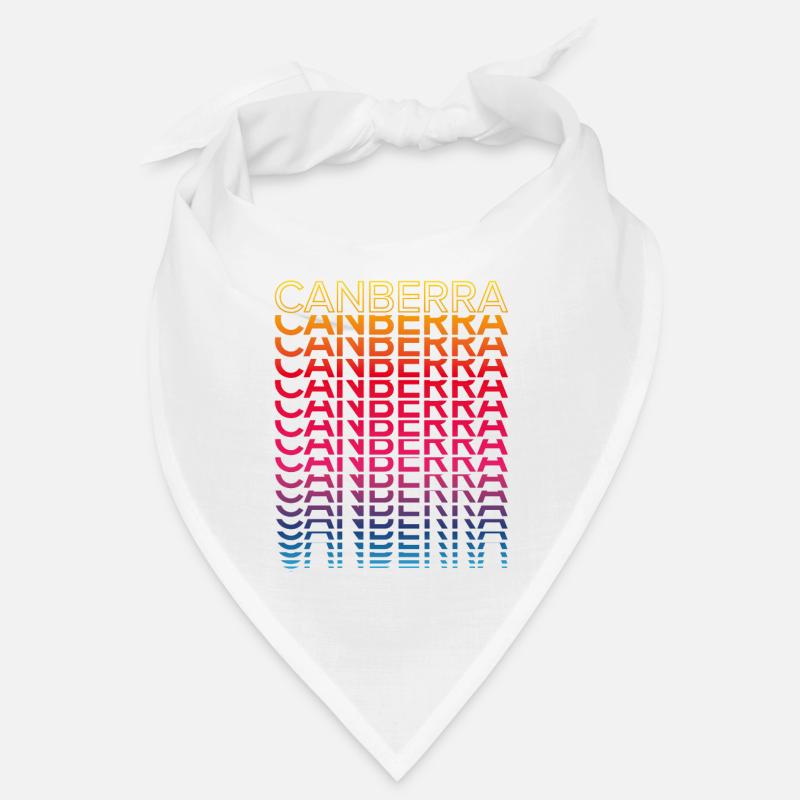 Ville nostalgique rétro - Rainbow Canberra Bandana