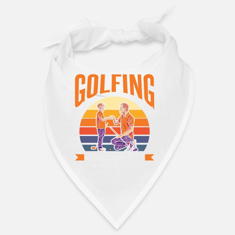 Golf Vater Team Golfer Golfen Papa Papi Vater Tag Bandana