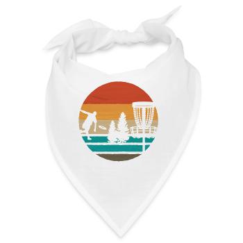Weinlese-frisbee-disc-golf - Bandana - Weiß - Vorne