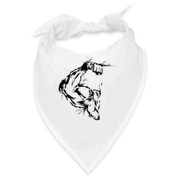 Kraftsport Fitness Arm - Bandana - Weiß - Vorne