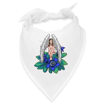 Himmlisch Alpen Engel Enzian Tirol Schutzengel - Bandana - Weiß - Vorne