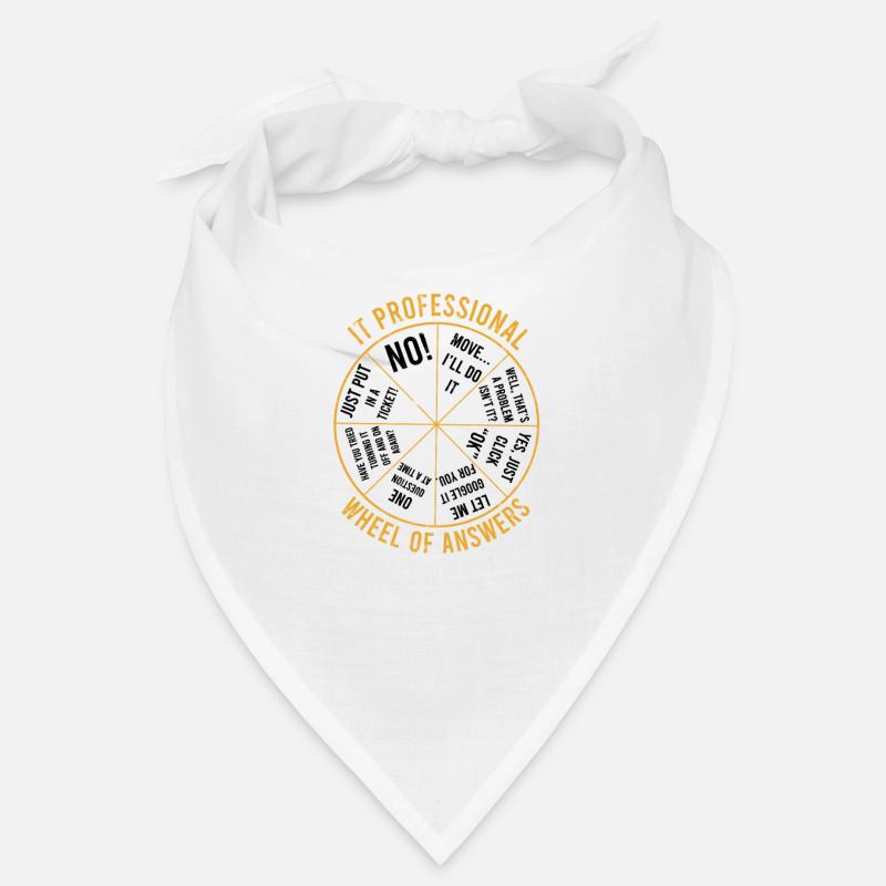 Roue des réponses des professionnels de l’informatique - ordinateur Bandana