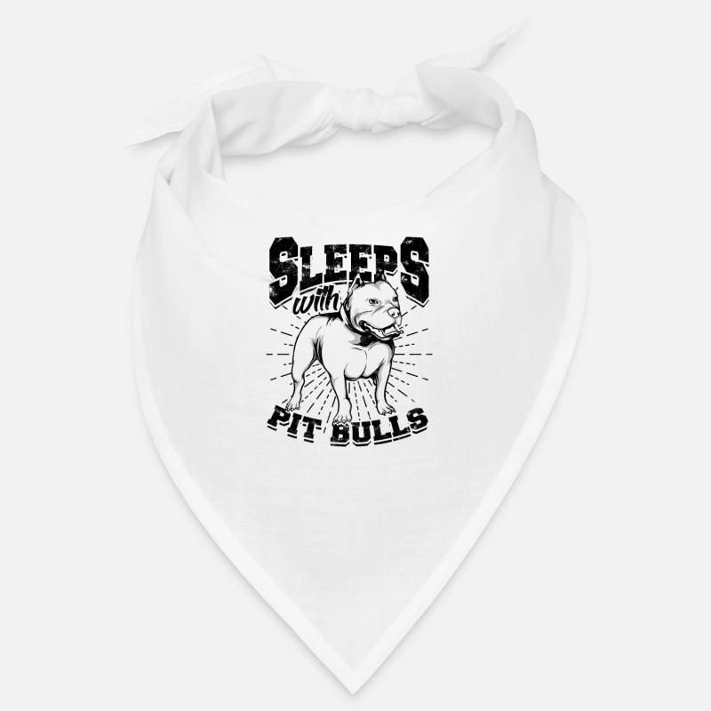 Dort avec des pitbulls - pitbull terrier Bandana