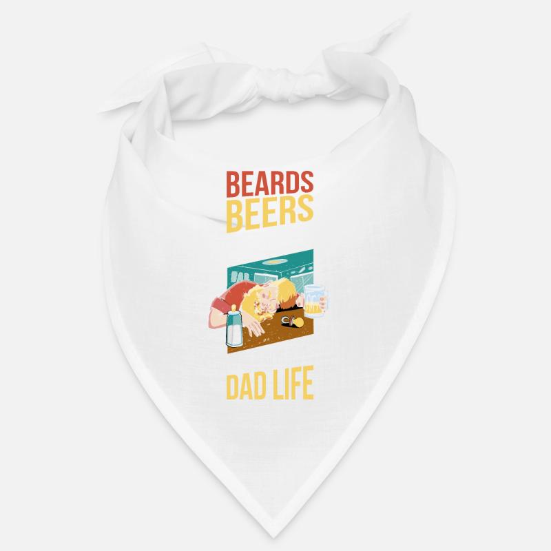 Beards Beers Babies Dad Life Bart Geschenk Bandana