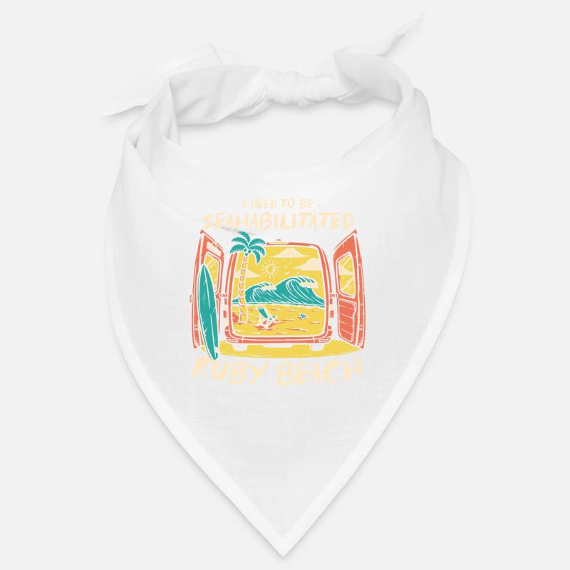 I Need To Be Seahabilitated Ruby Beach Summer Bandana