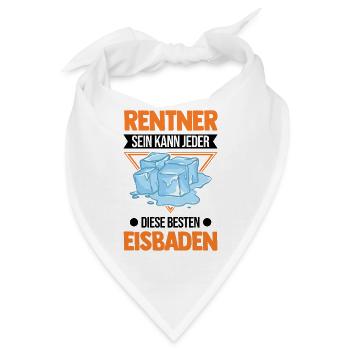 Eisbad Rentner Eisbaden Opa Eisschwimmer - Bandana - Weiß - Vorne