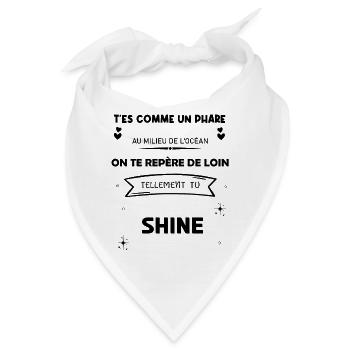Wir bereiten Sie aus der Ferne so sehr vor, dass Sie glänzen - Bandana - Weiß - Vorne