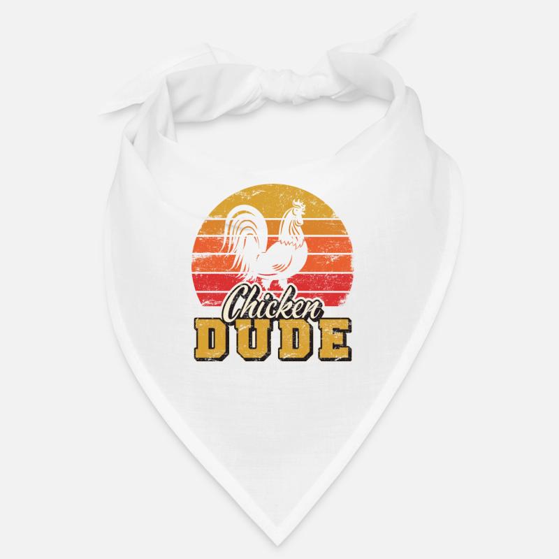 Chicken Dude Funny Chicken Dad Chicken Lover Farme Bandana