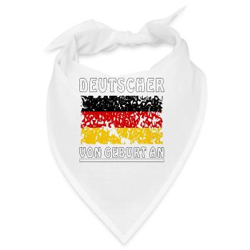 DEUTSCHER VON GEBURT AN - Bandana - Weiß - Vorne