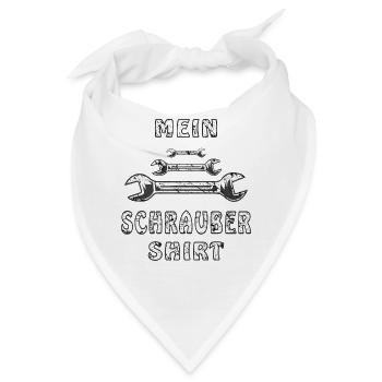 MEIN SCHRAUBER SHIRT - Bandana - Weiß - Vorne