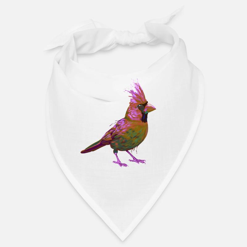 Splash Bird Coloré Red Cardinal Bandana