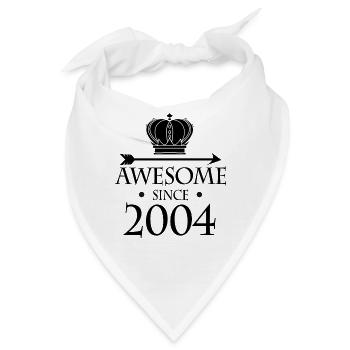 Jahrgang 2004 - Fantastisch seit 2004 - Bandana - Weiß - Vorne