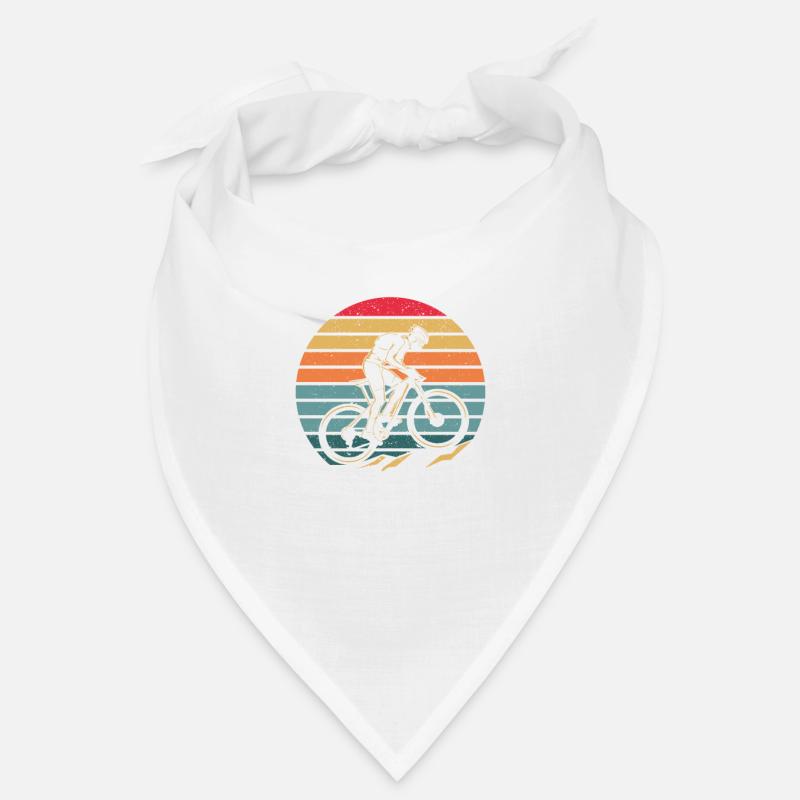 It's Just a Hill Get Over It Funny MTB Mountain - Bandana - white