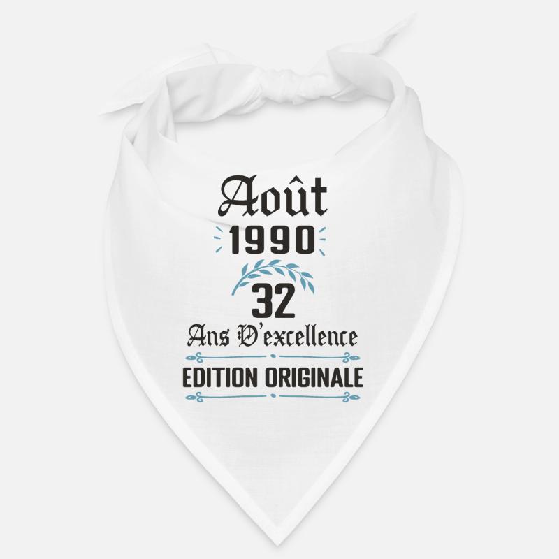 32 ans anniversaire aout 1990 Bandana