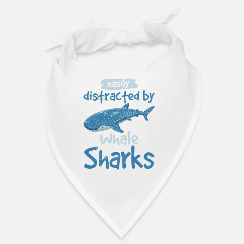 Facilement distrait par les requins-baleines Mignon requin-baleine Bandana