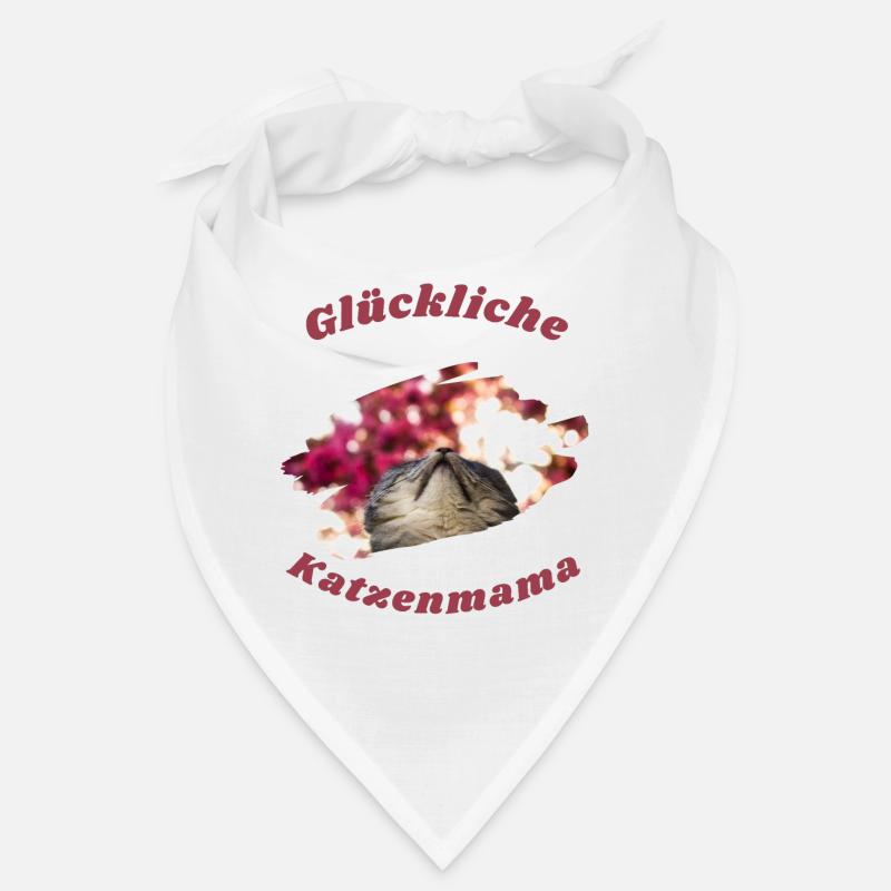 Glückliche Katzenmama Muttertag Mutter Bunt Lustig Bandana