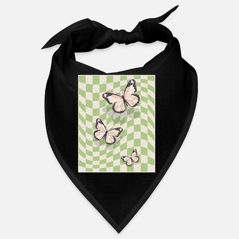 Dänische Pastell-Ästhetik Schmetterlinge Bandana