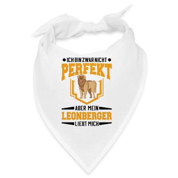 Leonberger Geschenk - Bandana - Weiß - Vorne