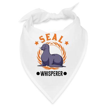 Seal Whisperer Robben Flüsterer Seelöwe - Bandana - Weiß - Vorne
