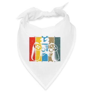 Level 12 Erreicht Gamer - Bandana - Weiß - Vorne