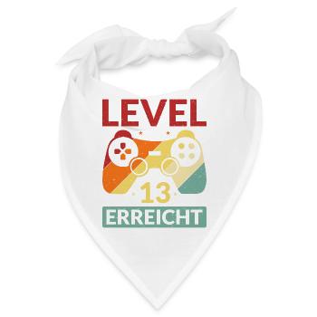 Level 13 Erreicht Gamer - Bandana - Weiß - Vorne