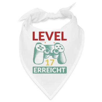 Level 17 Erreicht Gamer - Bandana - Weiß - Vorne
