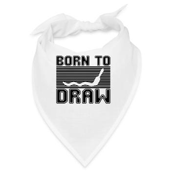Malen Zeichnen - Bandana - Weiß - Vorne