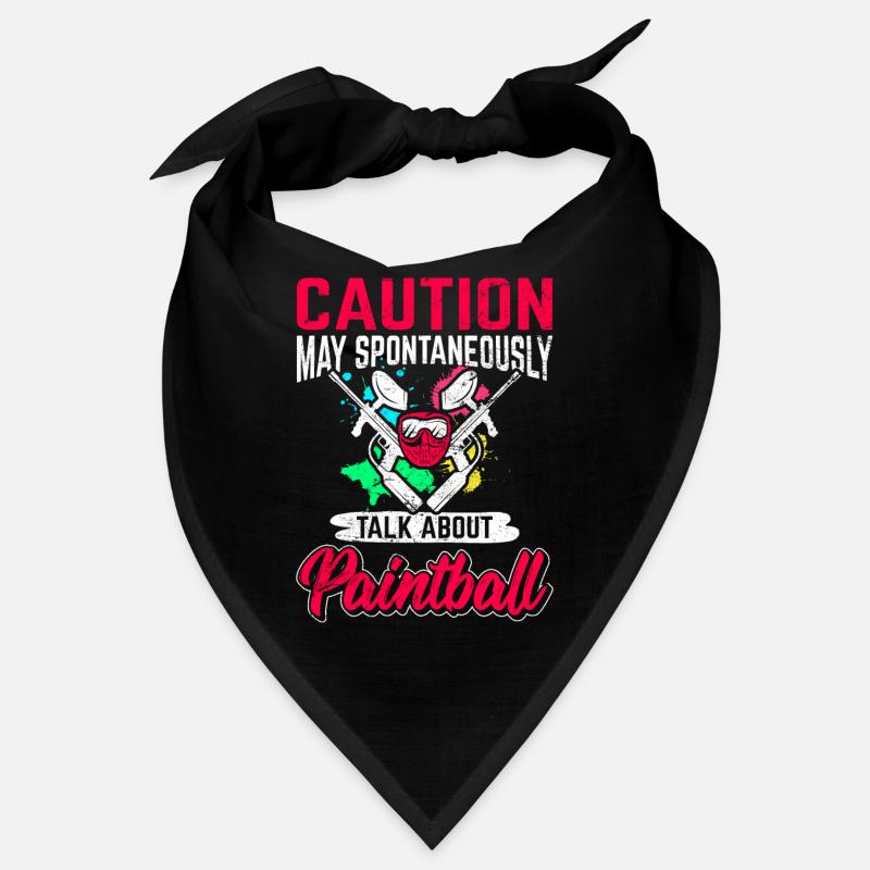 May Spontaneously Talk About Paintball Funny Paint Bandana