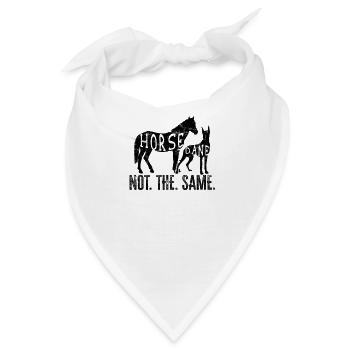 Pferd Dane nicht das gleiche - Großer Dogge Liebhaber - Bandana - Weiß - Vorne
