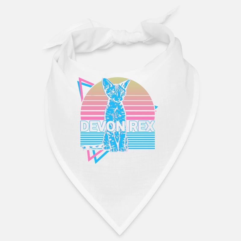 Devon Rex Katze Retro Bandana