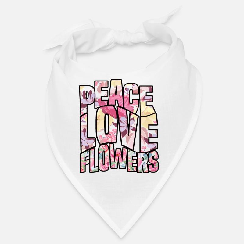 Paix Amour Fleurs Bandana