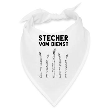 Chefstecher Spargelstecher Spargelernte Bauer - Bandana - Weiß - Vorne