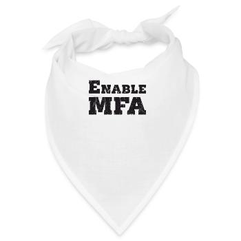 MFA aktivieren - Cybersicherheit - Bandana - Weiß - Vorne