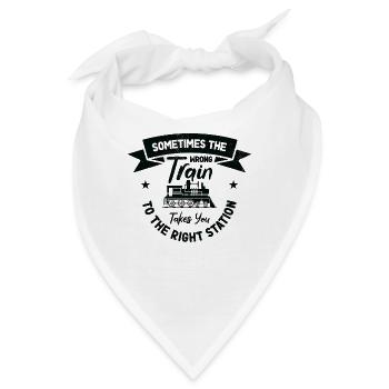 Zugverkehr Zugliebhaber Bahnhof - Bandana - Weiß - Vorne